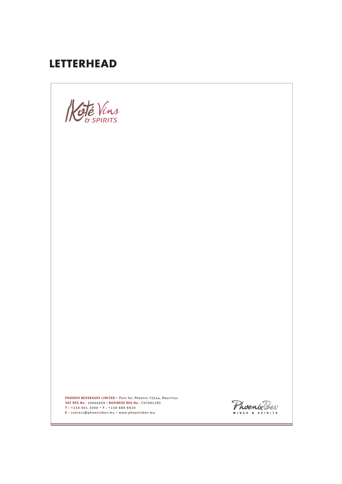 Koté Vins & Spirits project